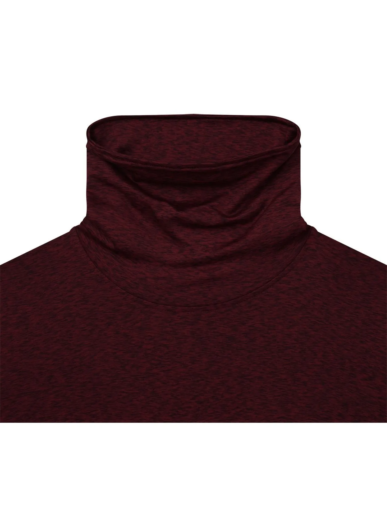 Warm-Up Thermal Long Sleeve Funnel Neck Top For Women With Brushed Inner Fabric, Thumbholes & Reflective Strips sold by TCA product image thumbnail 5