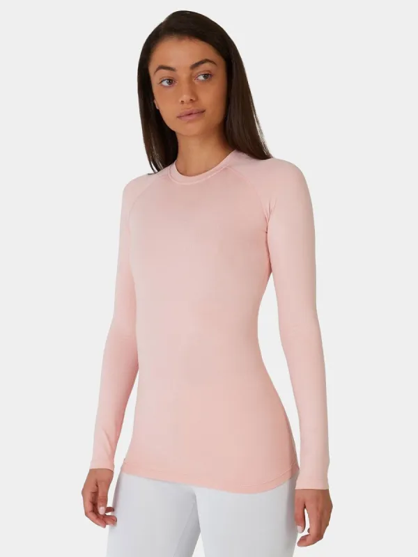 SuperThermal Long Sleeve Compression Base Layer Crew Neck Top for Women With Brushed Inner Fabric sold by TCA
