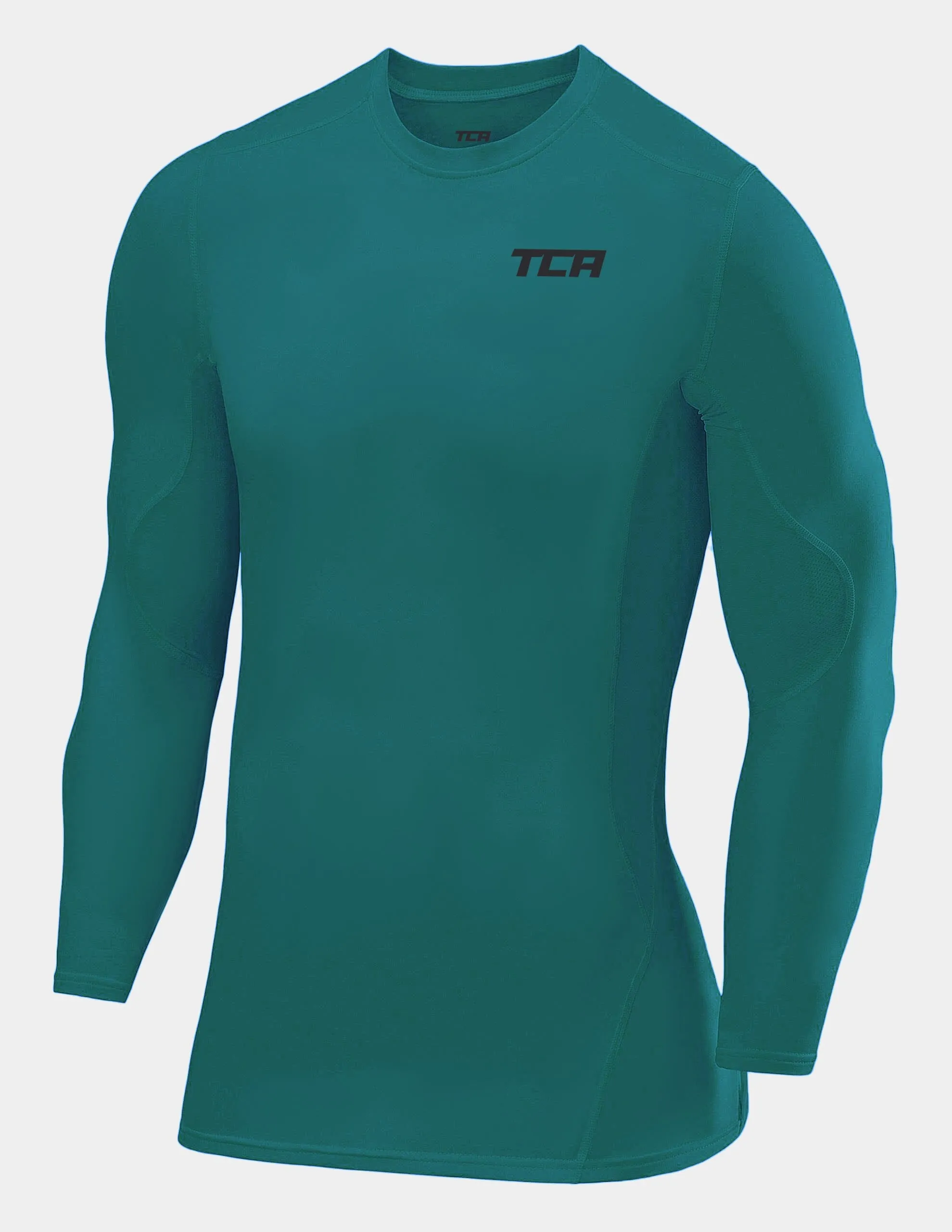 SuperThermal Compression Base Layer Long Sleeve Crew Neck For Men With Brushed Inner Fabric sold by TCA