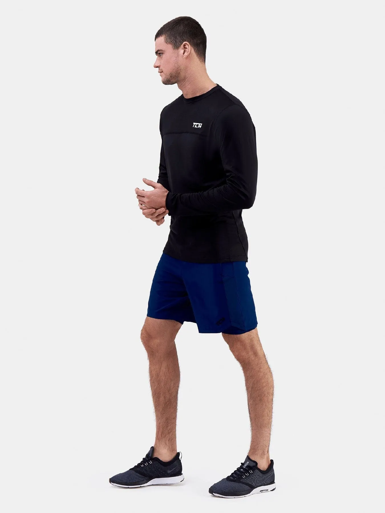 Men's Element Long Sleeve Running Crew Top sold by TCA product image thumbnail 3