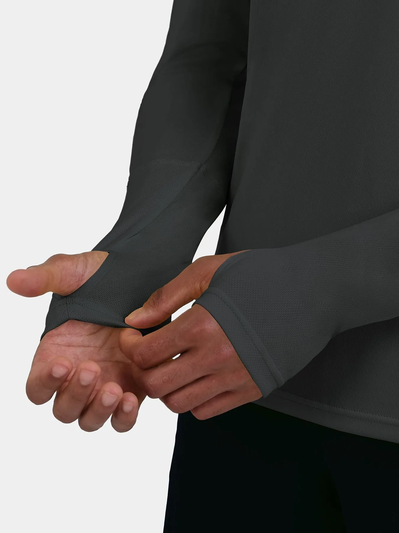 Men's Element Long Sleeve Running Crew Top sold by TCA product image thumbnail 4