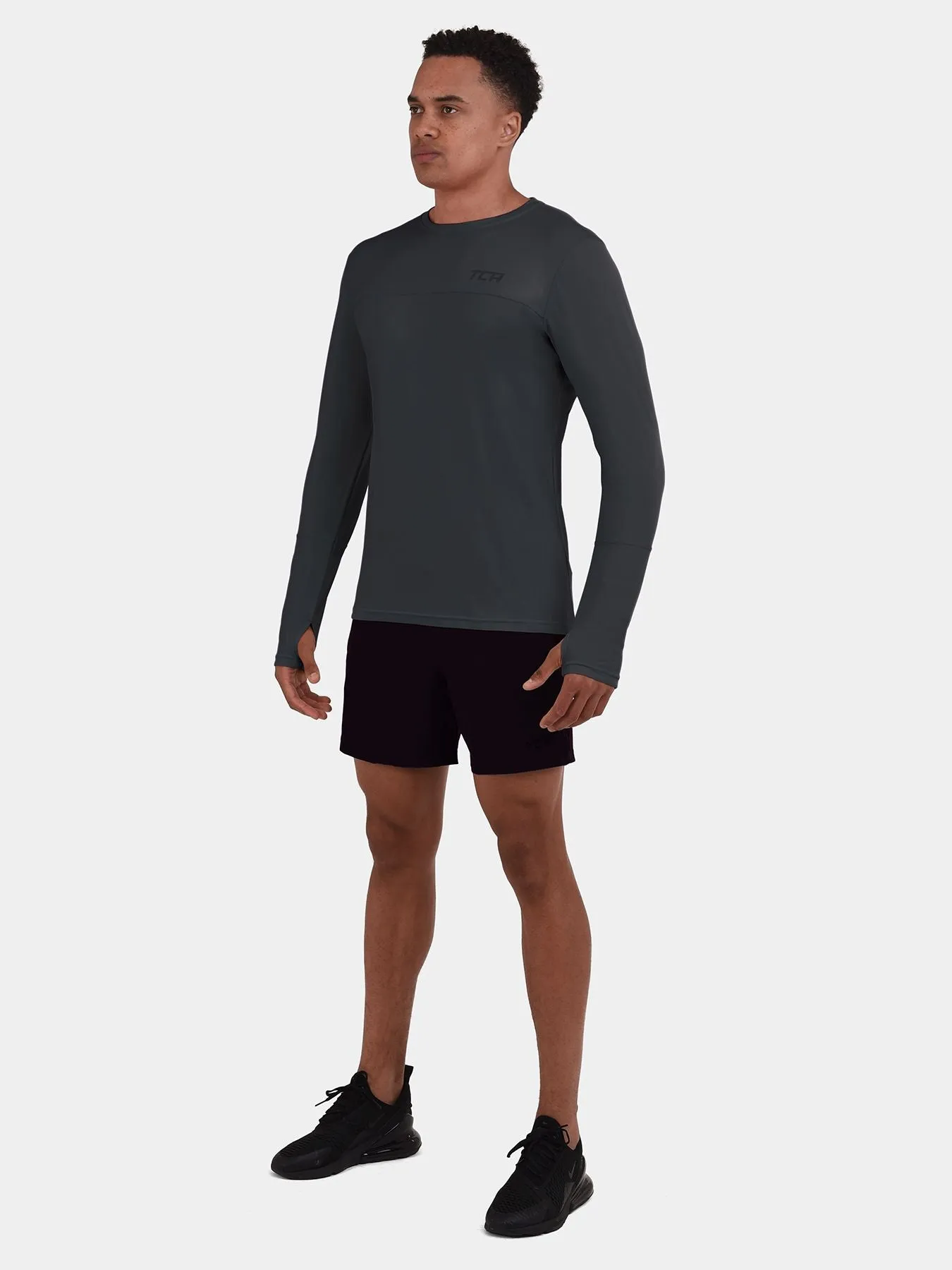 Men's Element Long Sleeve Running Crew Top sold by TCA product image thumbnail 5