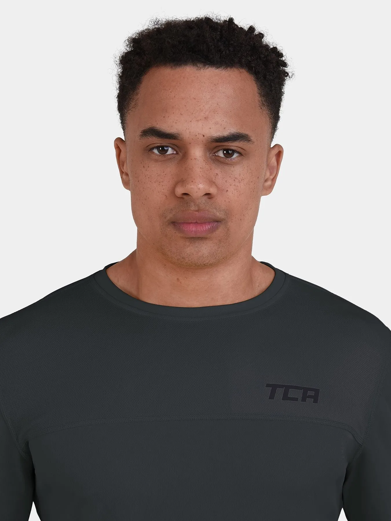 Men's Element Long Sleeve Running Crew Top sold by TCA product image thumbnail 3