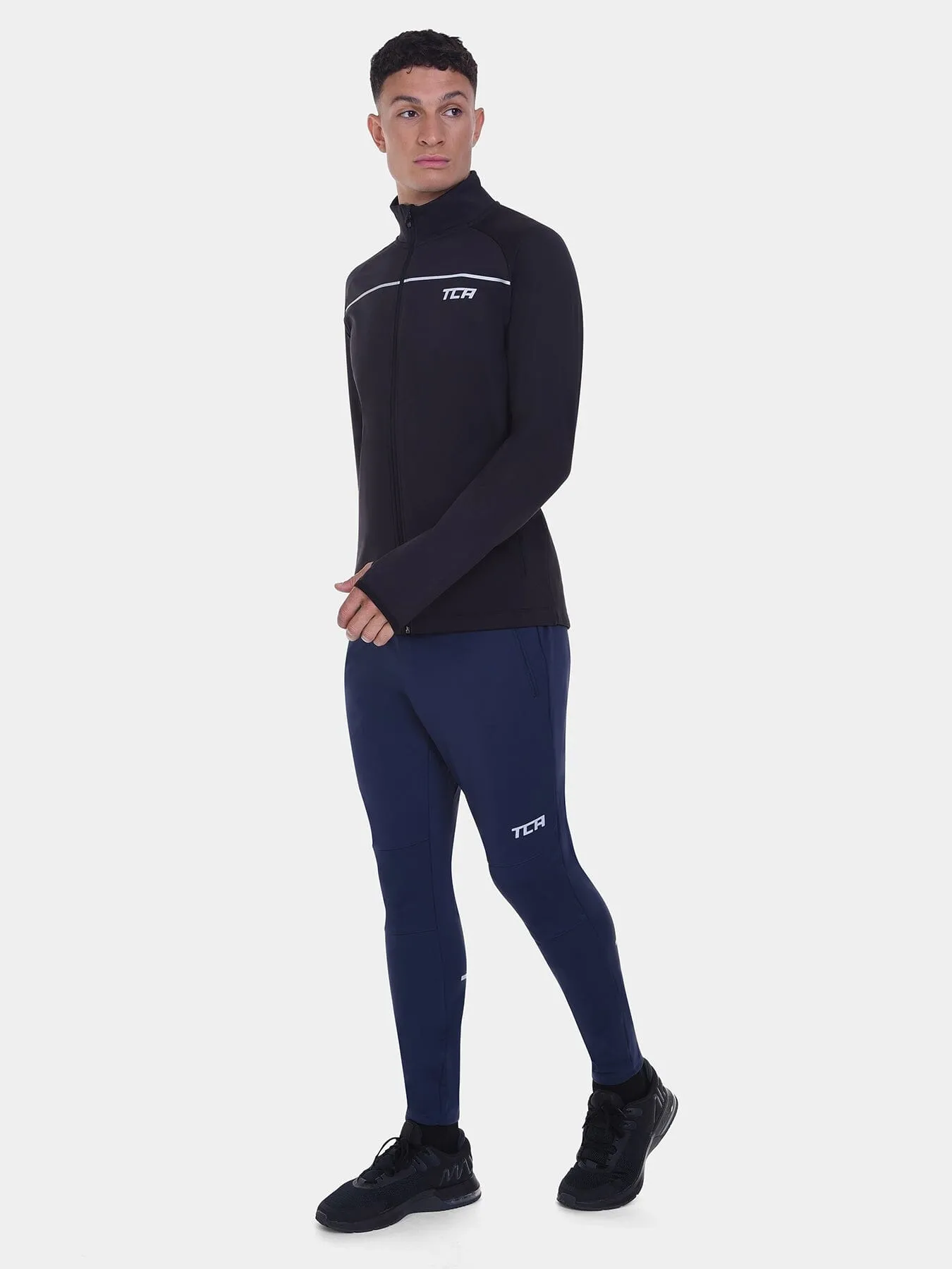 Thermal Cycling Trackpant For Men With Brushed Inner Fabric & Side Zip Pockets sold by TCA product image thumbnail 5
