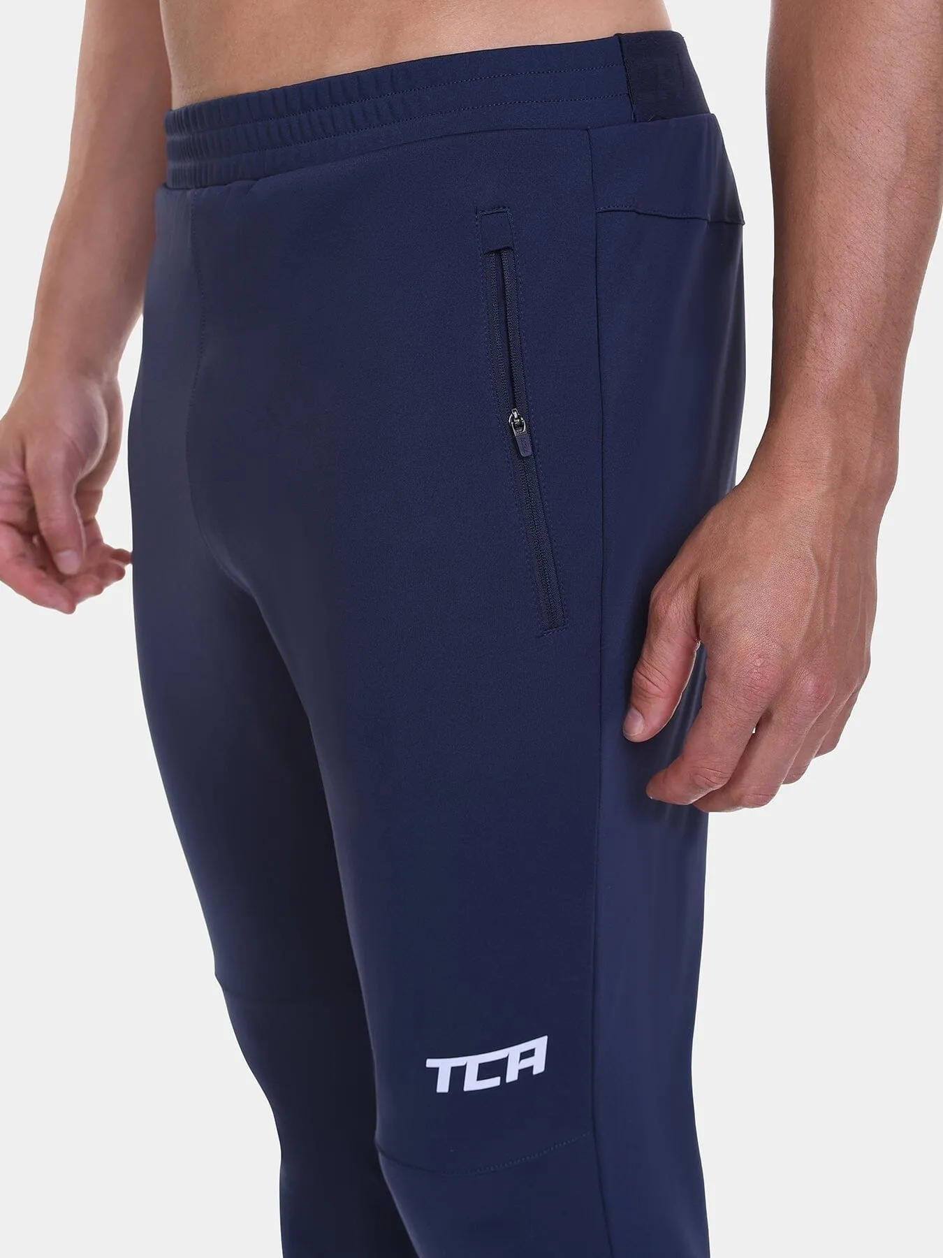 Thermal Cycling Trackpant For Men With Brushed Inner Fabric & Side Zip Pockets sold by TCA product image thumbnail 3