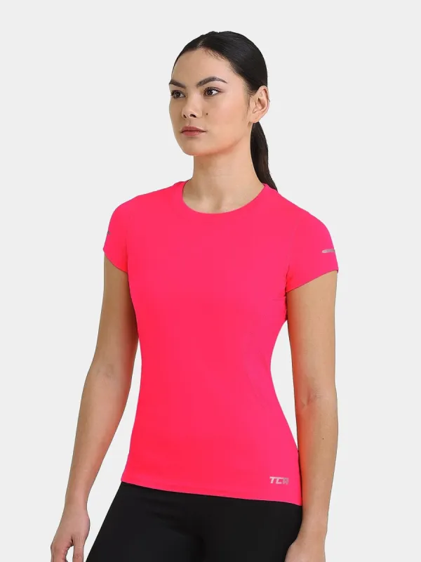 Atomic Short Sleeve T-Shirt With UPF 50+ Protection & Side Mesh Panels For Women sold by TCA