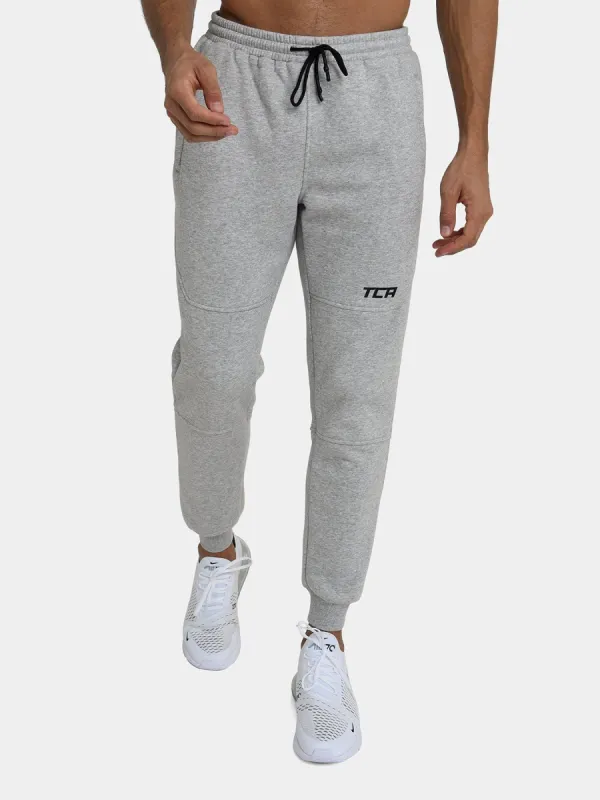 Utility Joggers Trackpant For Men With Side & Back Zip Pockets sold by TCA