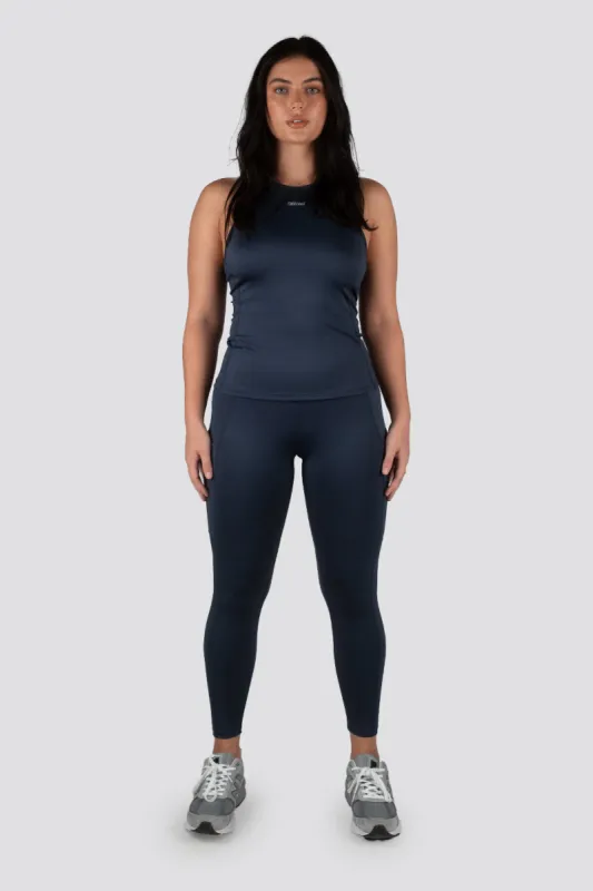 Endurance 8/9 Leggings - Smokey Blue sold by TWOTAGS