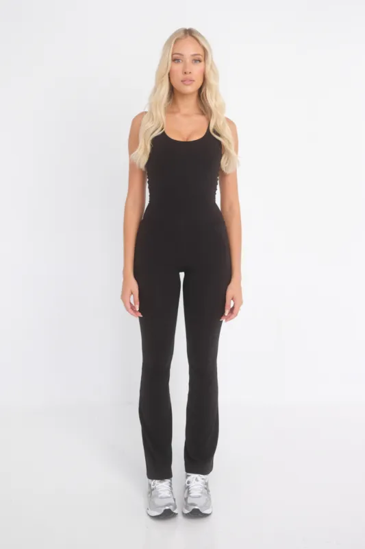 Breathe Flare Pocket Bodysuit - Black sold by TWOTAGS