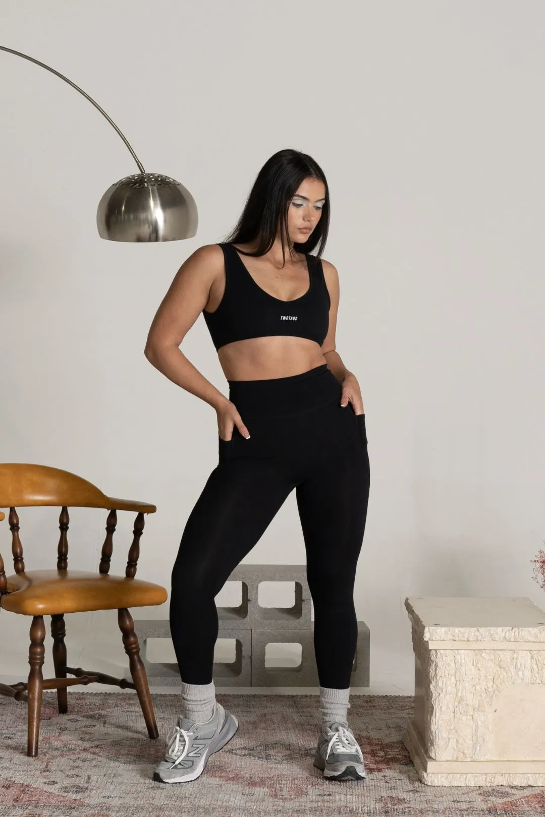 Alpine Pocket Leggings - Black sold by TWOTAGS product image thumbnail 2