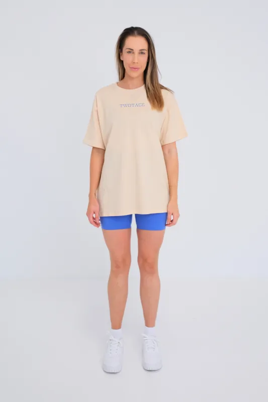 Omni Tee - Beige made by TWOTAGS