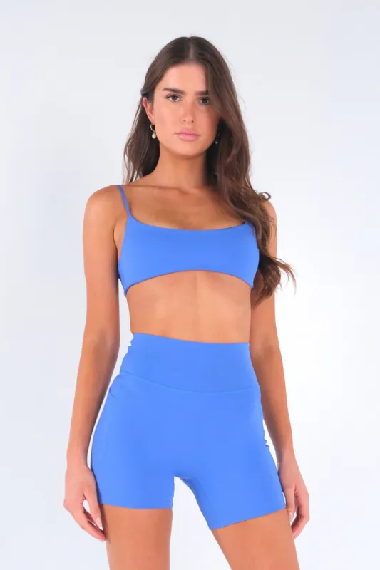 Luxe Sports Bra - Cobalt sold by TWOTAGS