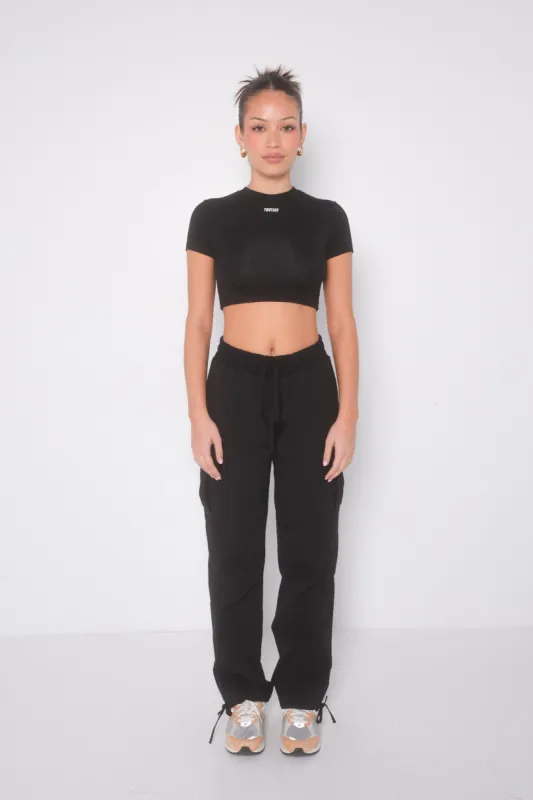 Off Duty Cargo Pants -  Black sold by TWOTAGS