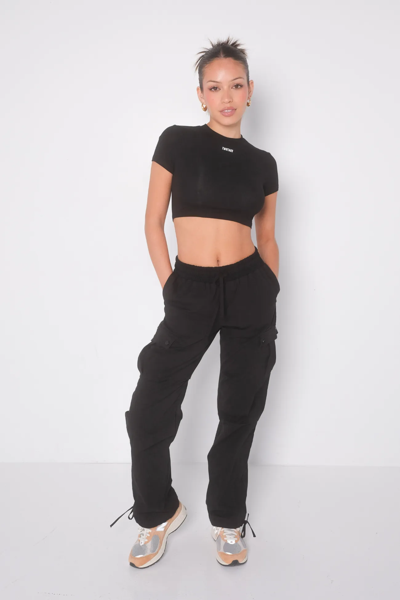 Off Duty Cargo Pants - Black sold by TWOTAGS product image thumbnail 2