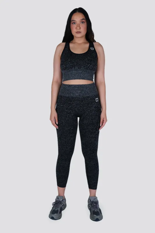 Seamless Leopard Highwaisted Leggings - Black sold by TWOTAGS