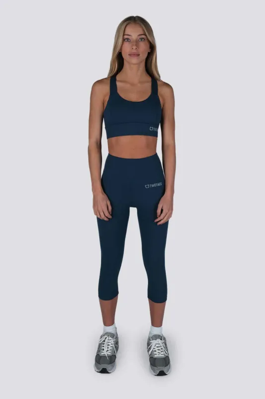Ease 7/8 Highwaisted Leggings - Ocean Blue sold by TWOTAGS