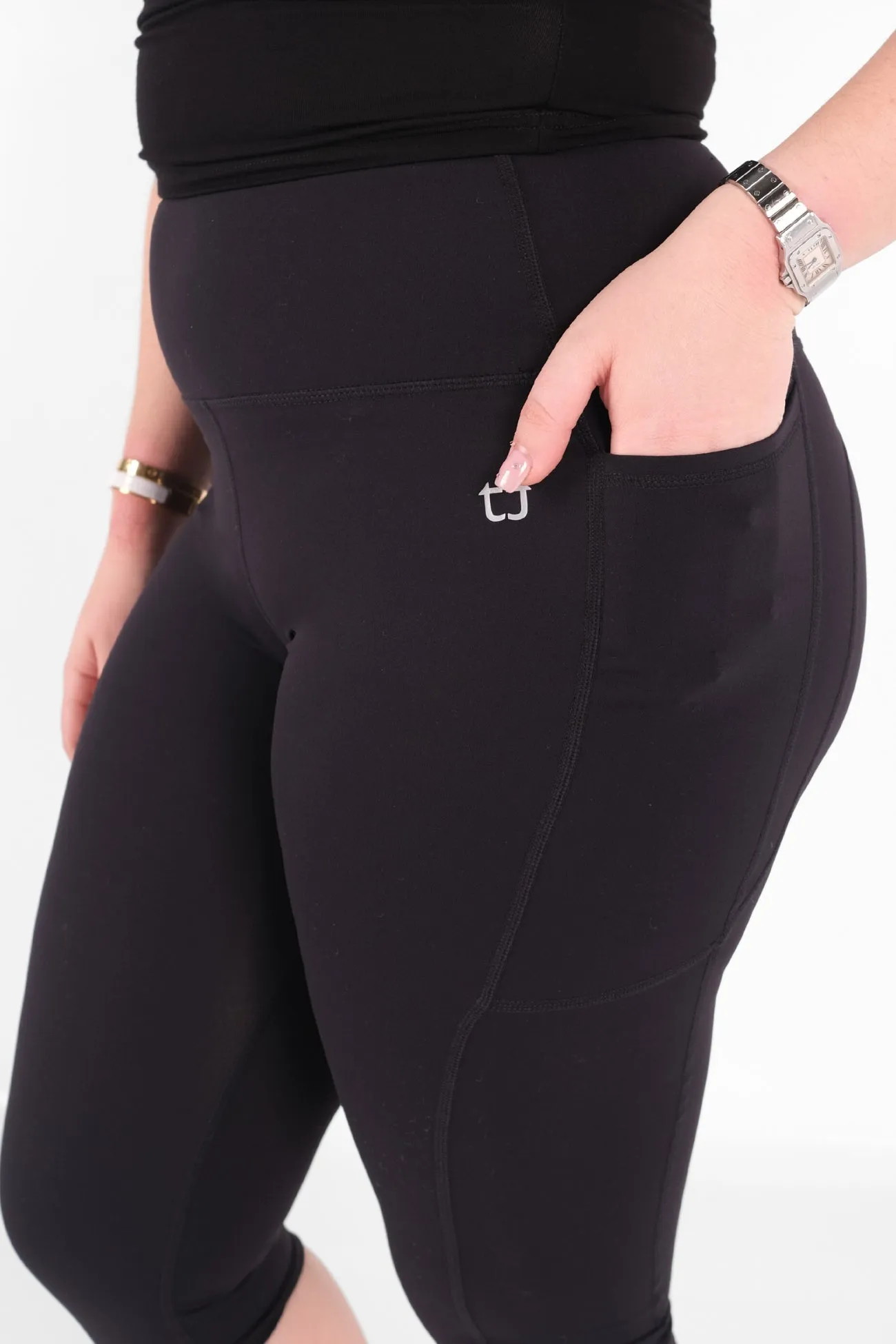 Ardor 3/4 V2 Highwaisted Leggings - Black sold by TWOTAGS product image thumbnail 5