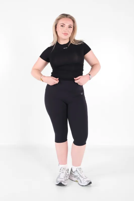 Ardor 3/4 V2 Highwaisted Leggings - Black sold by TWOTAGS