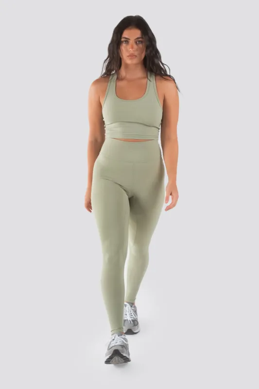 Stellar V2 Highwaisted Leggings - Sage sold by TWOTAGS
