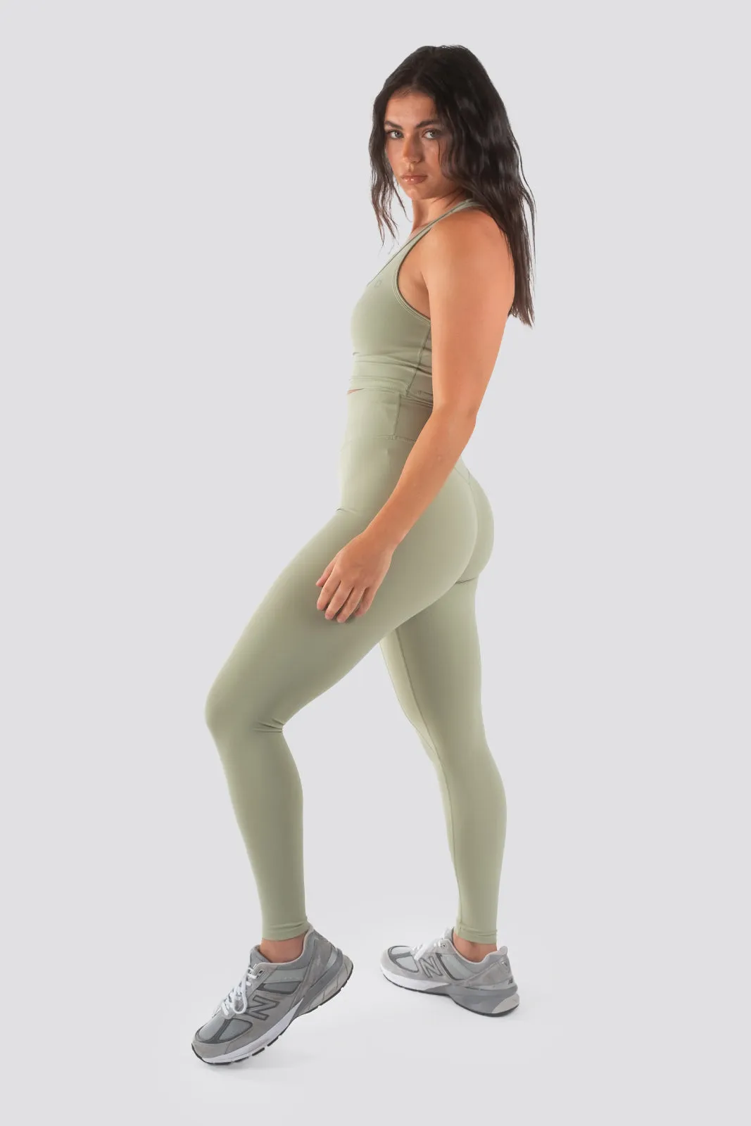 Stellar V2 Highwaisted Leggings - Sage sold by TWOTAGS product image thumbnail 3