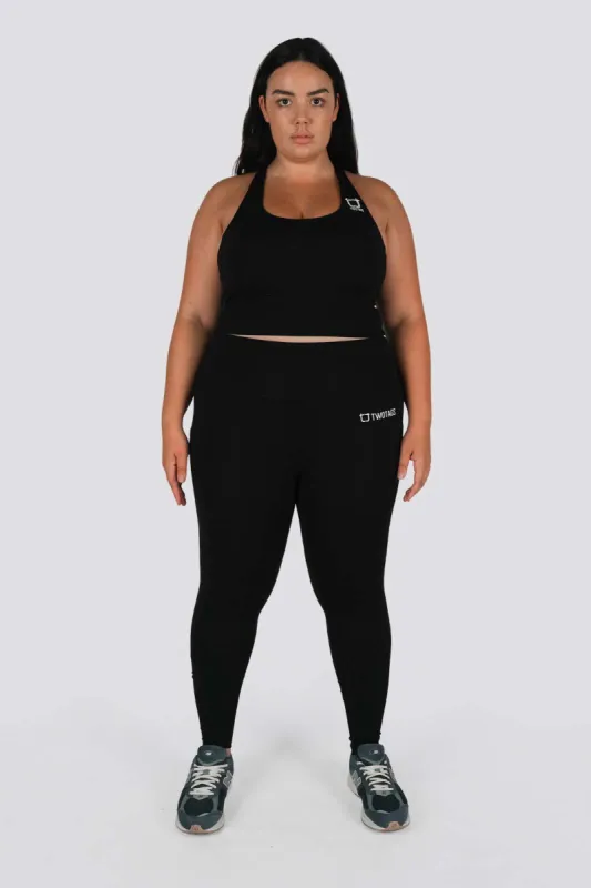 Sweetheart Highwaisted Leggings - Black sold by TWOTAGS