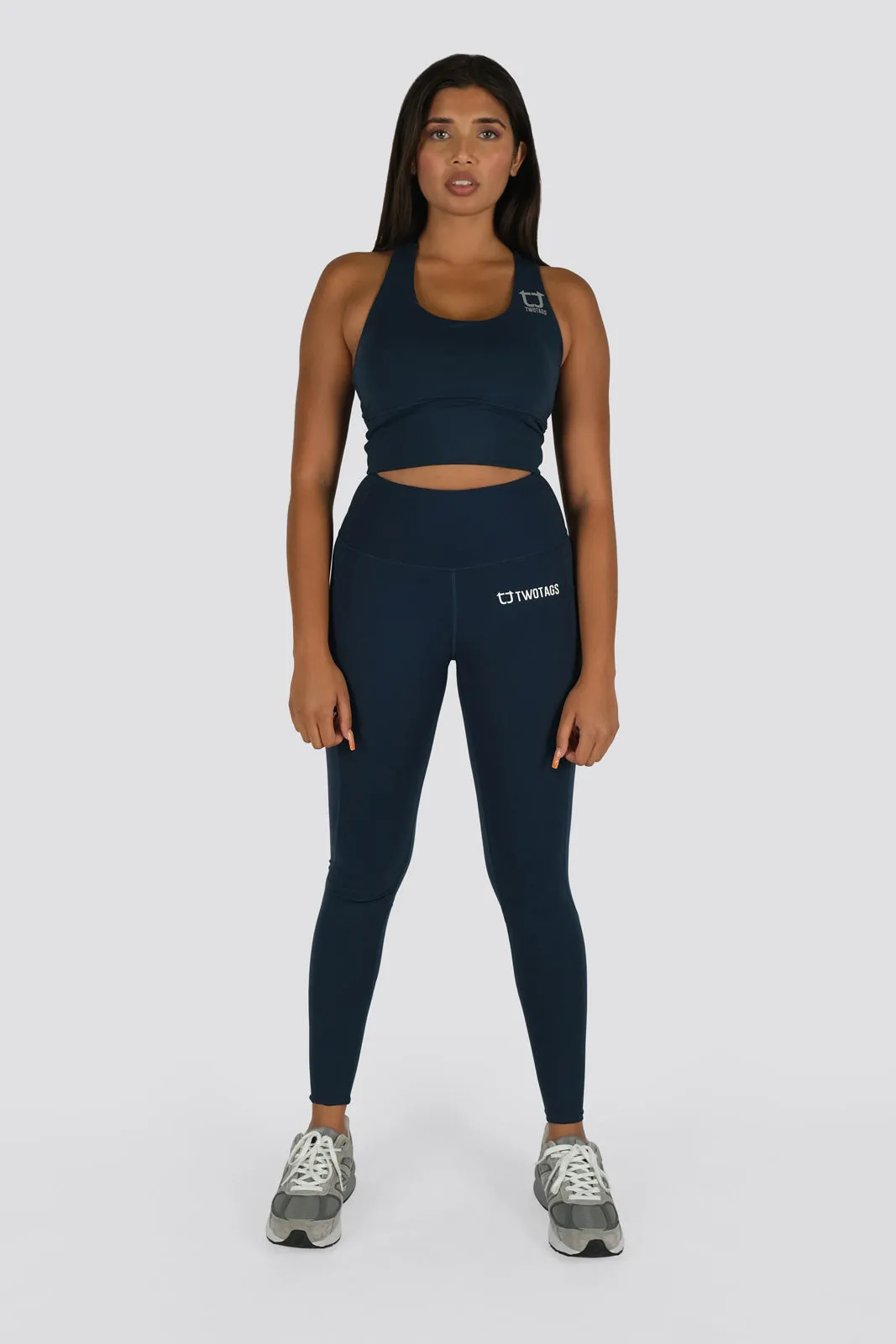 Sweetheart Highwaisted Leggings - Ocean Blue sold by TWOTAGS