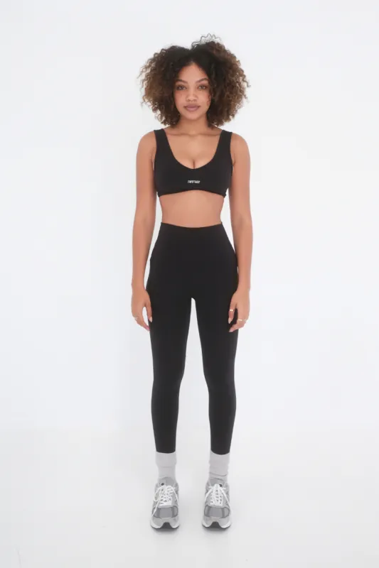 Alpine Sports Bra - Black sold by TWOTAGS