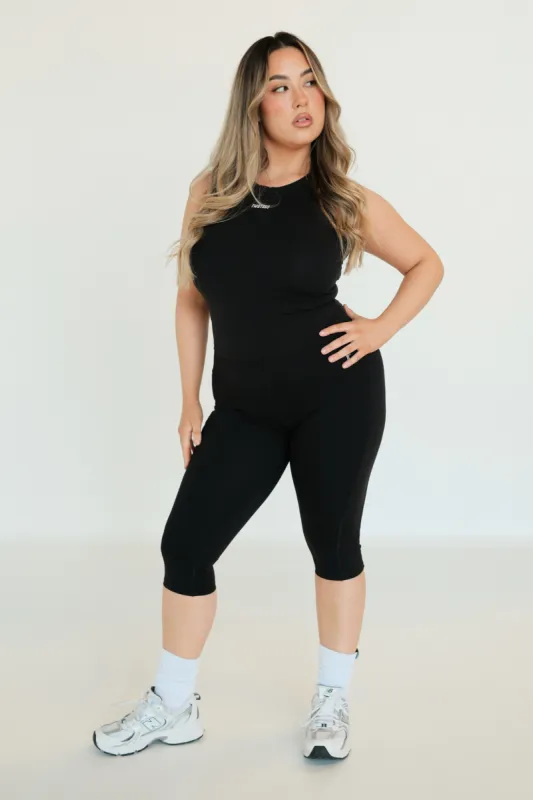 Ardor Capri V2 Highwaisted Leggings - Black sold by TWOTAGS