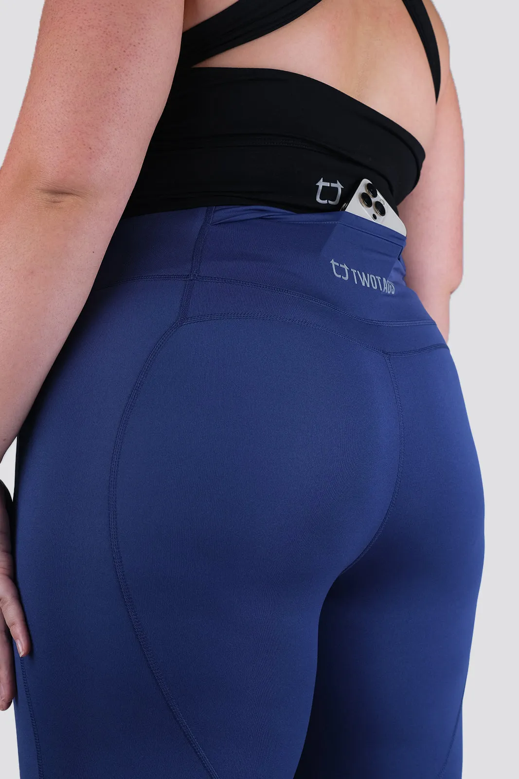 Impel Capri Highwaisted Leggings - Azure sold by TWOTAGS product image thumbnail 4