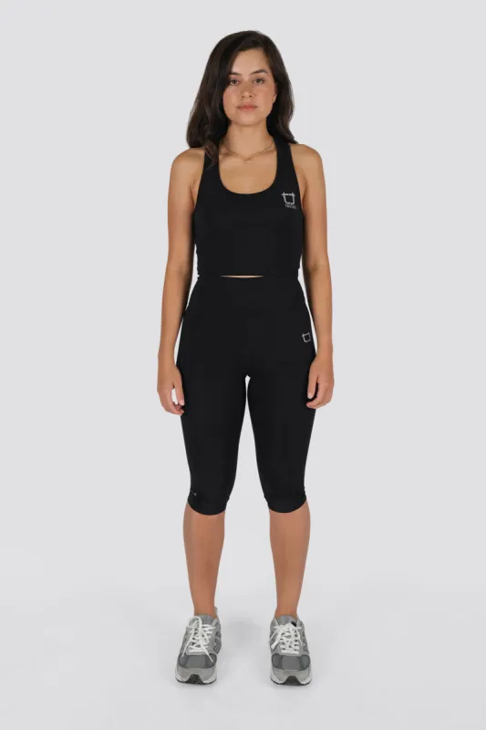 Stellar Capri Highwaisted Leggings - Black sold by TWOTAGS