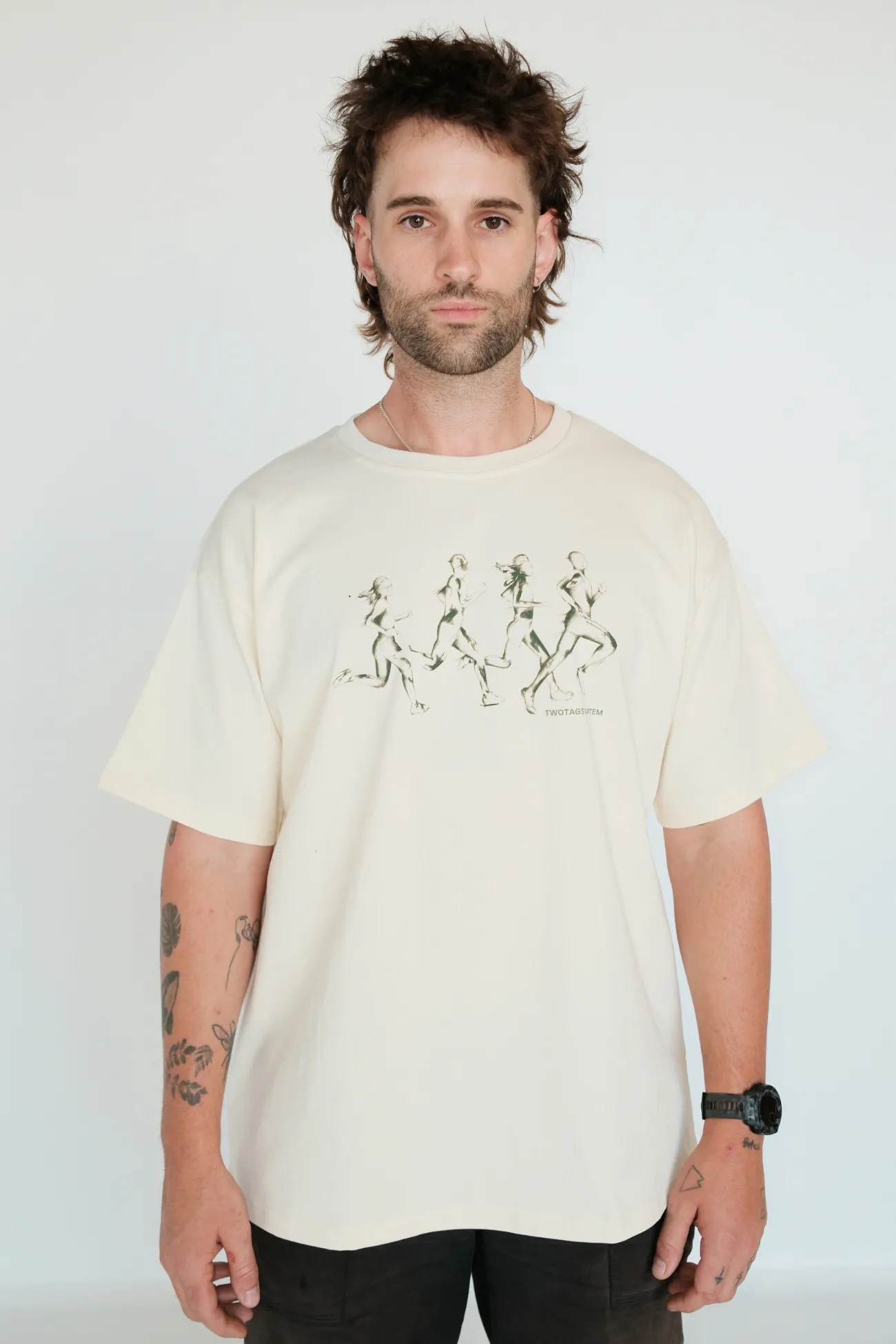 Team Artem Tee - Cream sold by TWOTAGS product image thumbnail 5