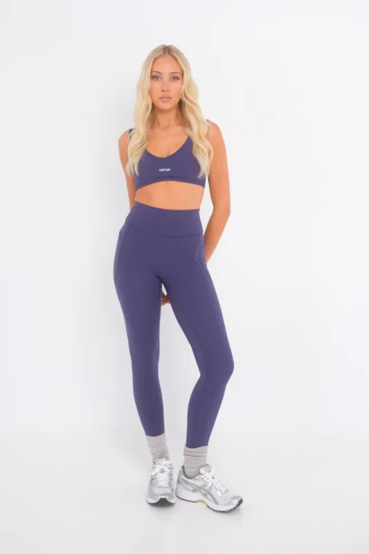 Alpine Pocket Leggings - Grape sold by TWOTAGS