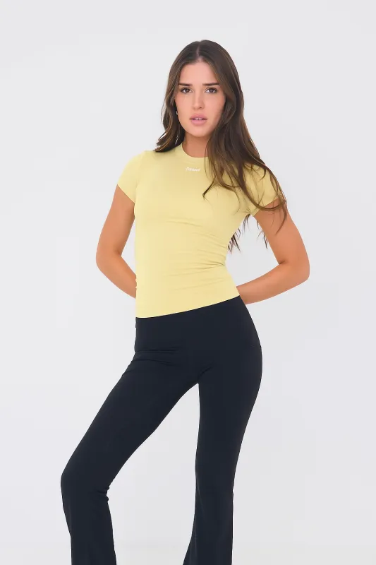 Sculpt Tee - Yellow sold by TWOTAGS