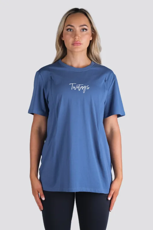 Essential Feeding T-Shirt - Stone Blue sold by TWOTAGS