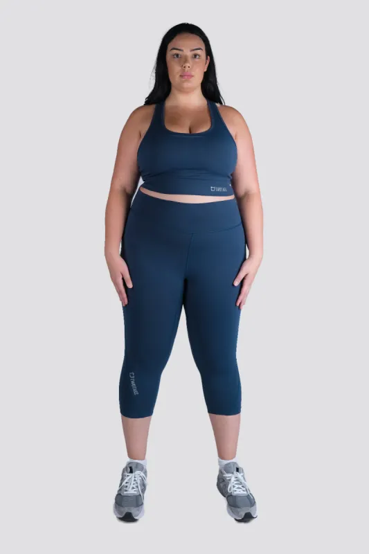 Dynamic 7/8 Highwaisted Leggings - Ocean Blue sold by TWOTAGS