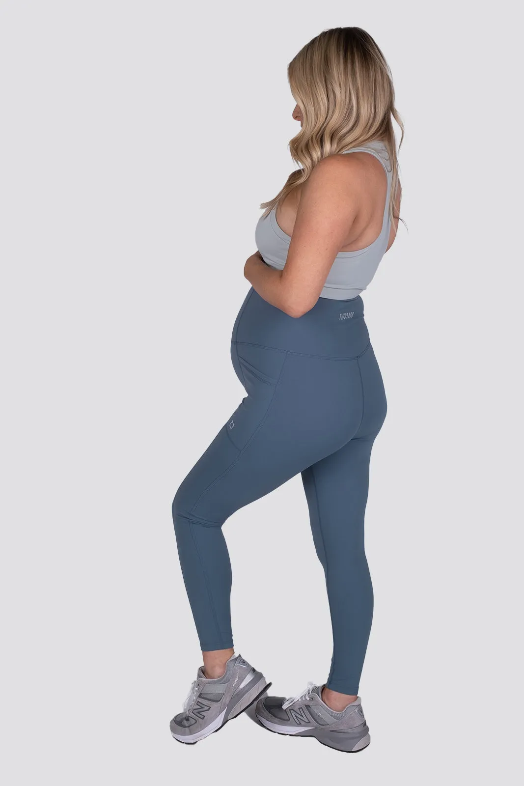 Maternity Signature Leggings - French Blue sold by TWOTAGS product image thumbnail 4