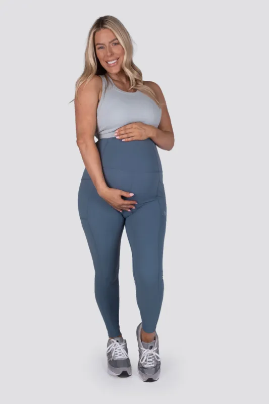Maternity Signature Leggings - French Blue sold by TWOTAGS