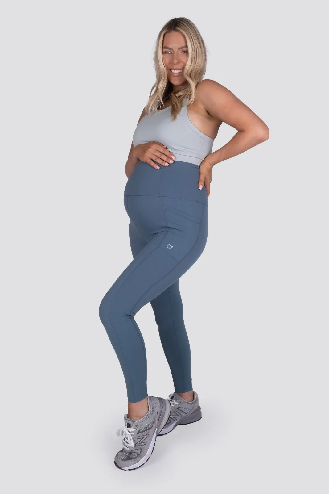 Maternity Signature Leggings - French Blue sold by TWOTAGS product image thumbnail 3