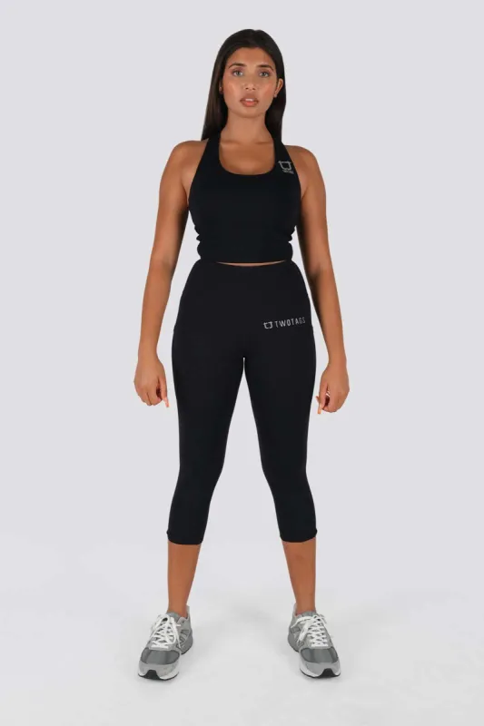 Sweetheart 7/8 Highwaisted Leggings - Black sold by TWOTAGS