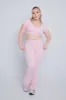 Ruched Crop Top - Cherry Blossom sold by TWOTAGS