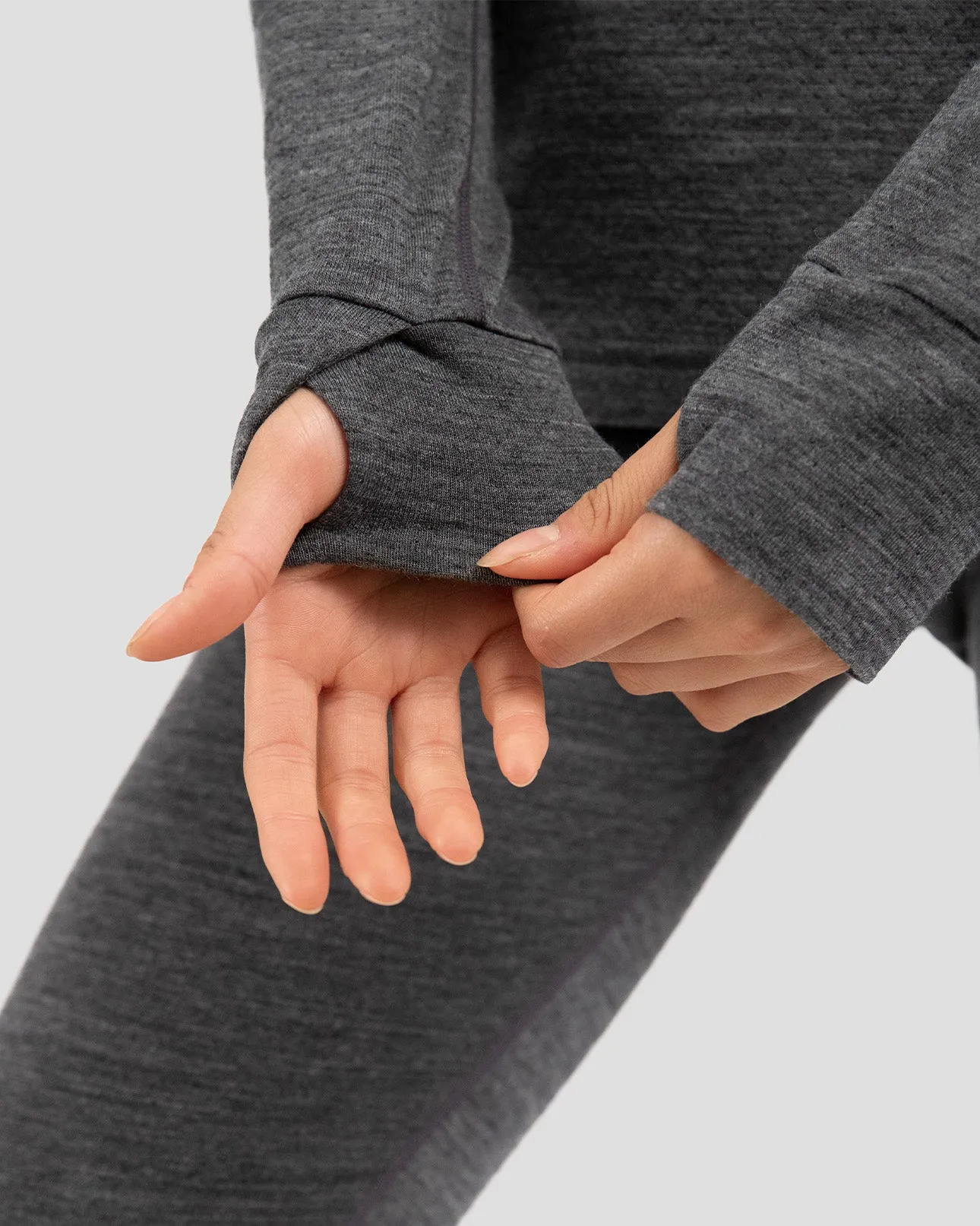 2.0 Women's Midweight Ultra Merino Wool Half-Zip Baselayer Top sold by Terramar product image thumbnail 5