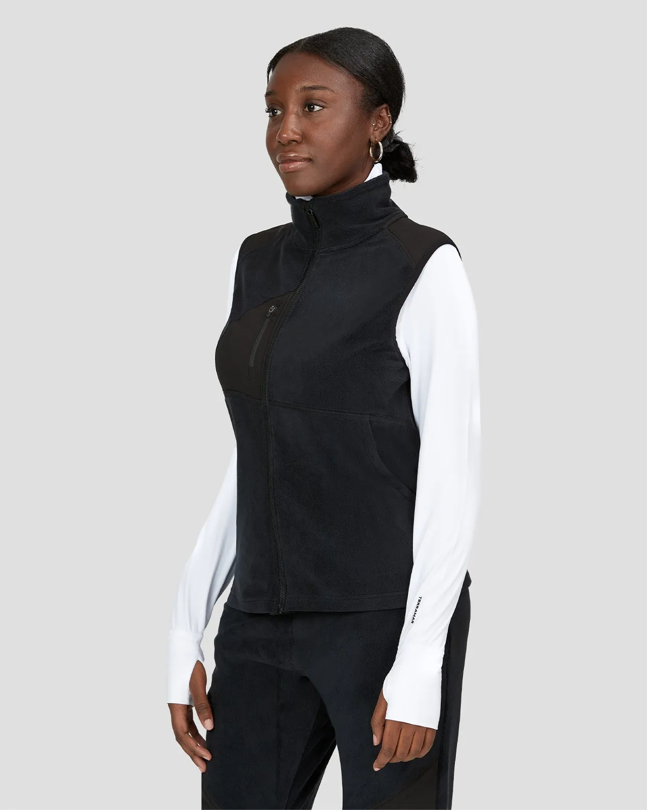 Women’s C-Suite Mammoth Sherpa Fleece Full-Zip Vest sold by Terramar product image thumbnail 3