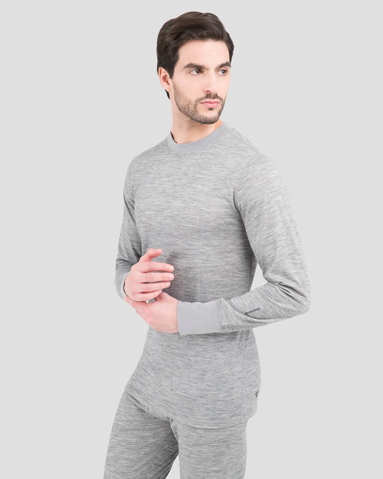 3.0 Men's Heritage Heavyweight Merino Wool Bi-Layer Thermal Crew Shirt sold by Terramar product image thumbnail 2