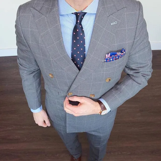 Kent Abstract Skinny Silk Tie, Navy / Silver / Red sold by The Dark Knot Limited product image thumbnail 4