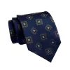 Andover Foulard Silk Tie, Navy / Bronze / Silver sold by The Dark Knot Limited