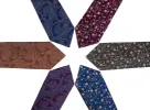 Kingsbury Floral Silk Tie, Navy / Gold sold by The Dark Knot Limited