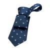 Patterson Foulard Silk Tie, Navy / Silver sold by The Dark Knot Limited