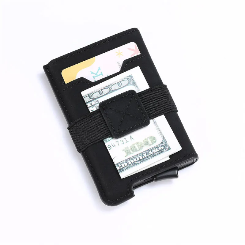 Madison Black Slim Wallet sold by The Dark Knot Limited