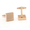 Savannah Rose Gold Rhodium Plated Cufflinks sold by The Dark Knot Limited