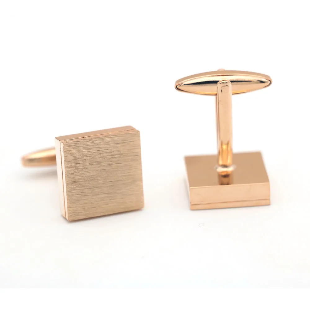 Savannah Rose Gold Rhodium Plated Cufflinks sold by The Dark Knot Limited product image thumbnail 3